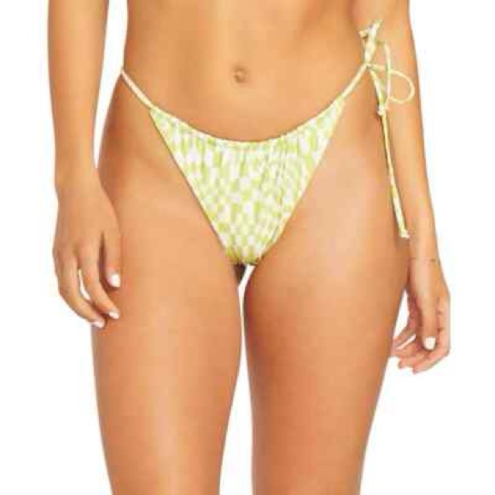Volcom Reversible Bikini Bottom - Tan and Green